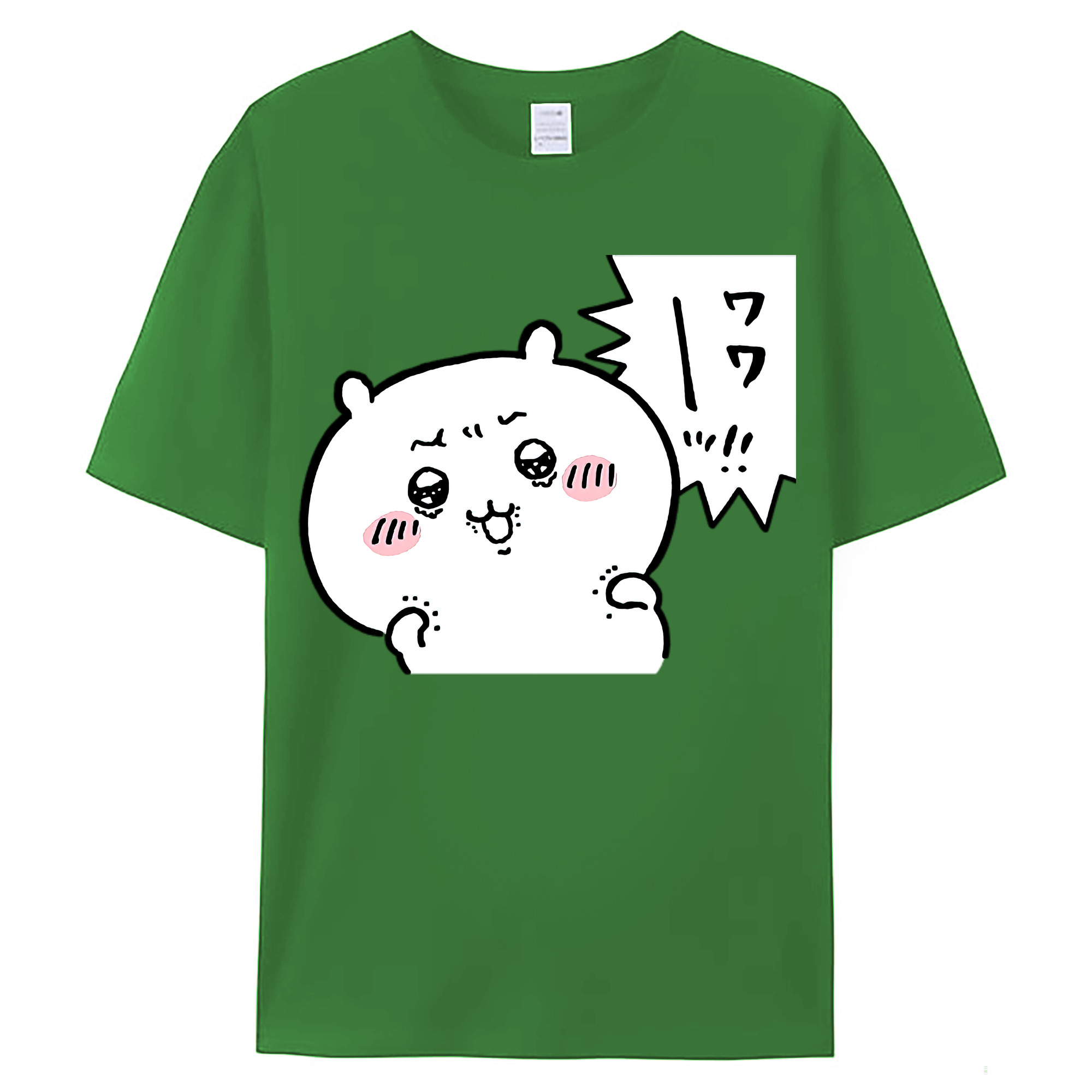 （画像用） ちいかわ ちいかわ Chii-kawa chiikawa レディースカジュアルプリントTシャツ（綿100％）